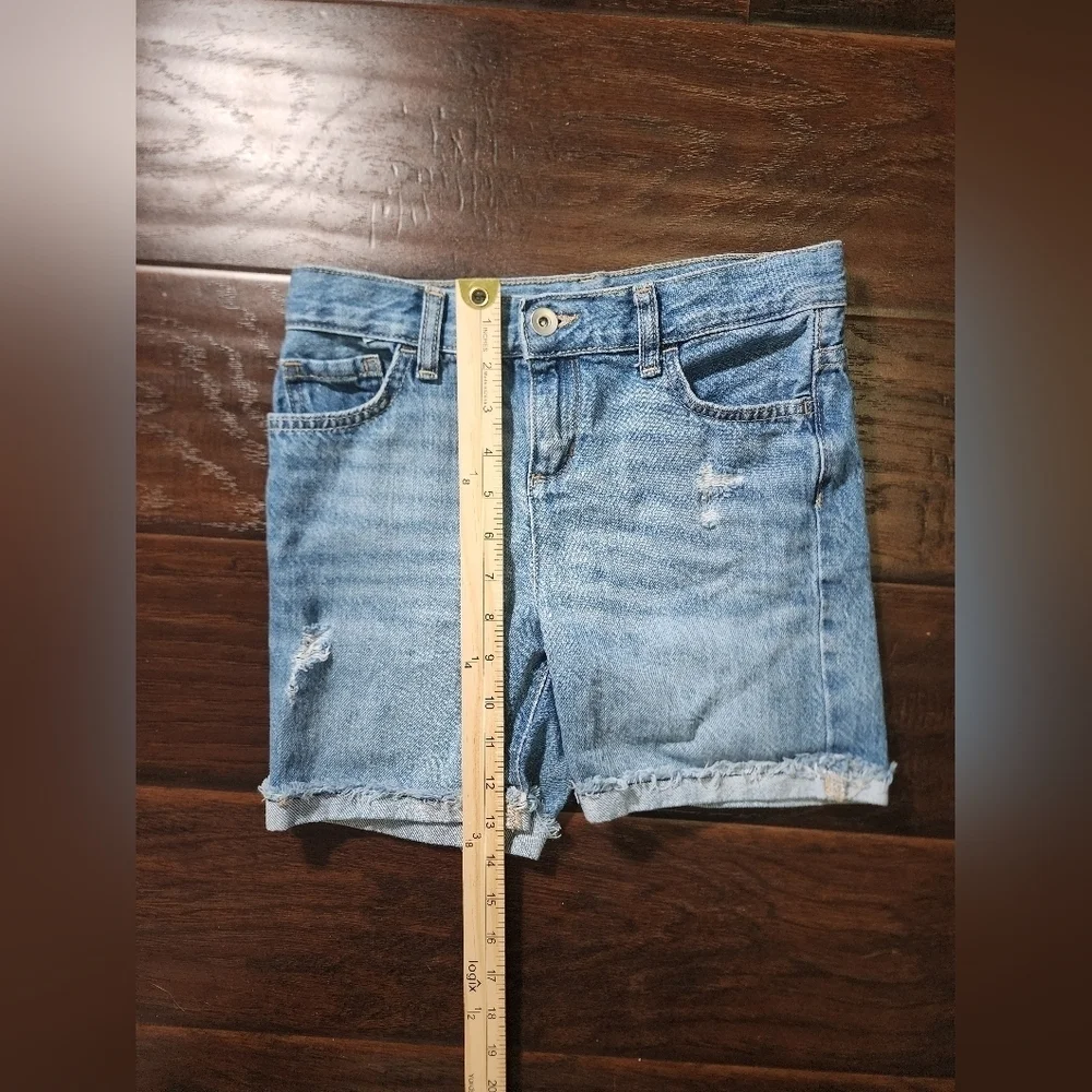 Children's Place Girls Bermuda Midi Long Jean Shorts Size 10